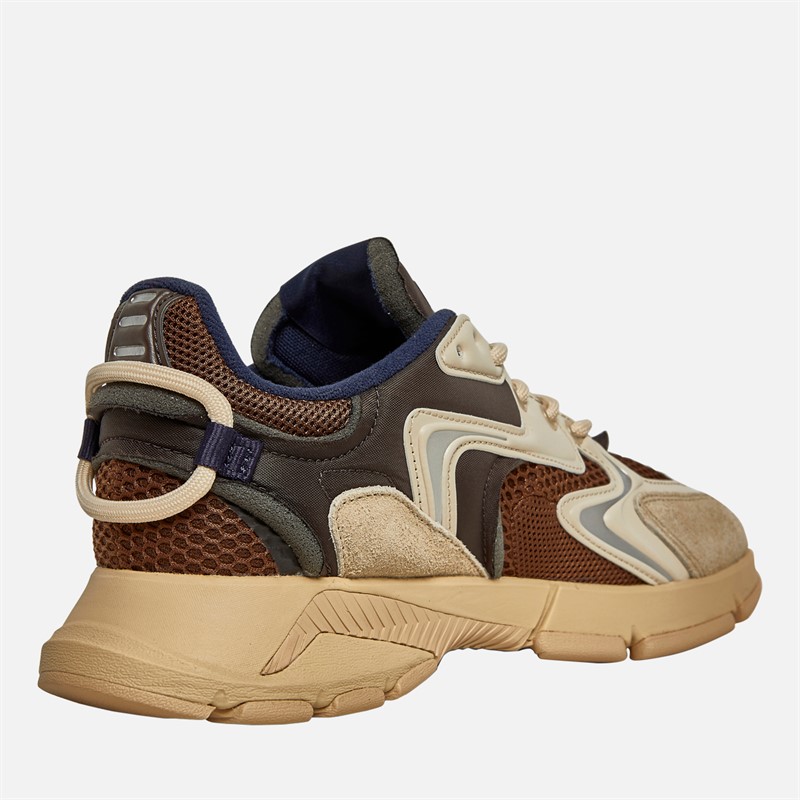 Lacoste Mens L003 Neo Trainers Brown/Light Brown