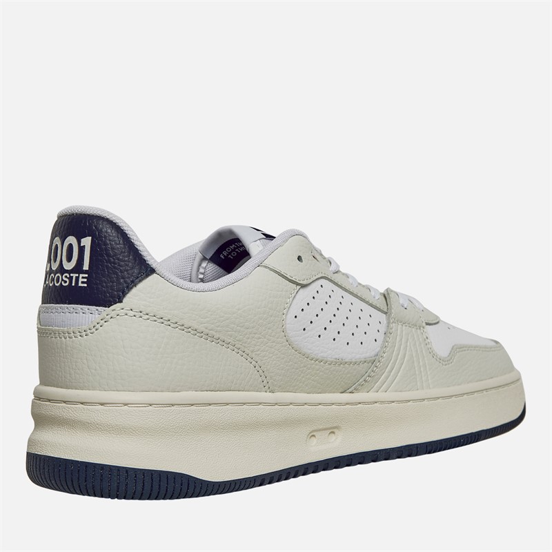 Lacoste Mens L001 Set Trainers Off White/Navy