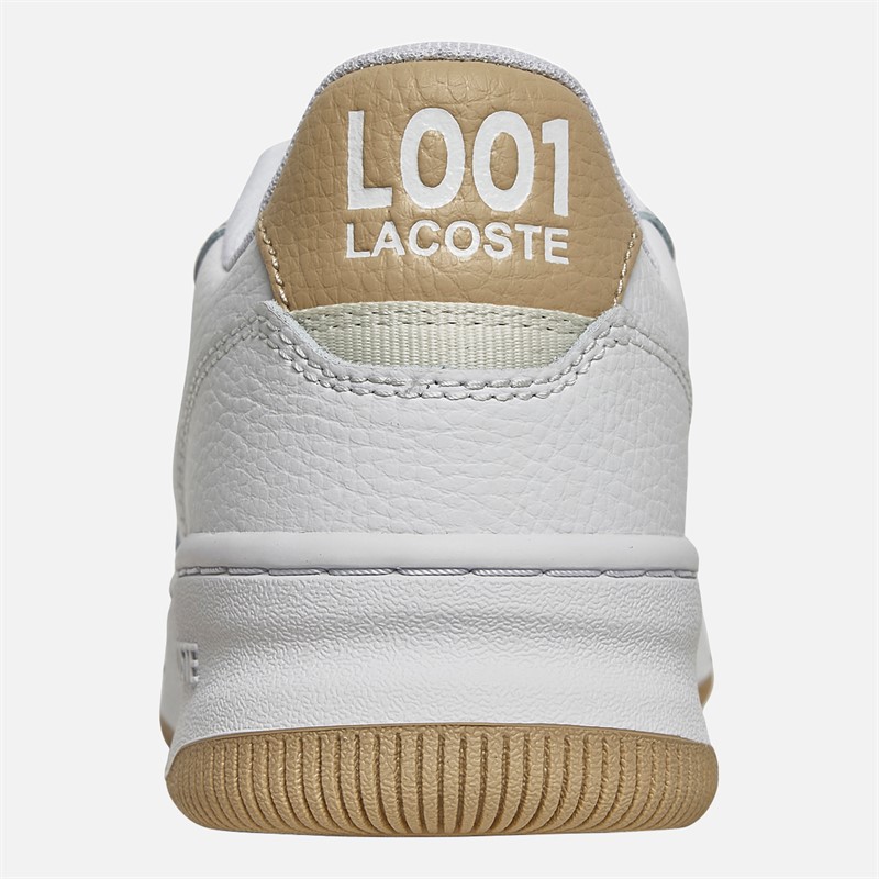 Lacoste Womens L001 Set Trainers White/Natural