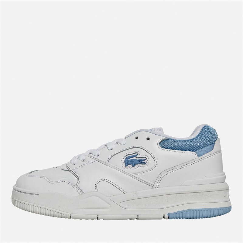 Lacoste Womens Lineshot Trainers White/Light Blue