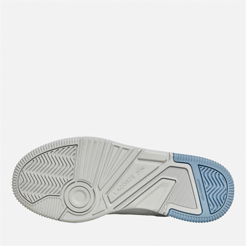 Lacoste Womens Lineshot Trainers White/Light Blue