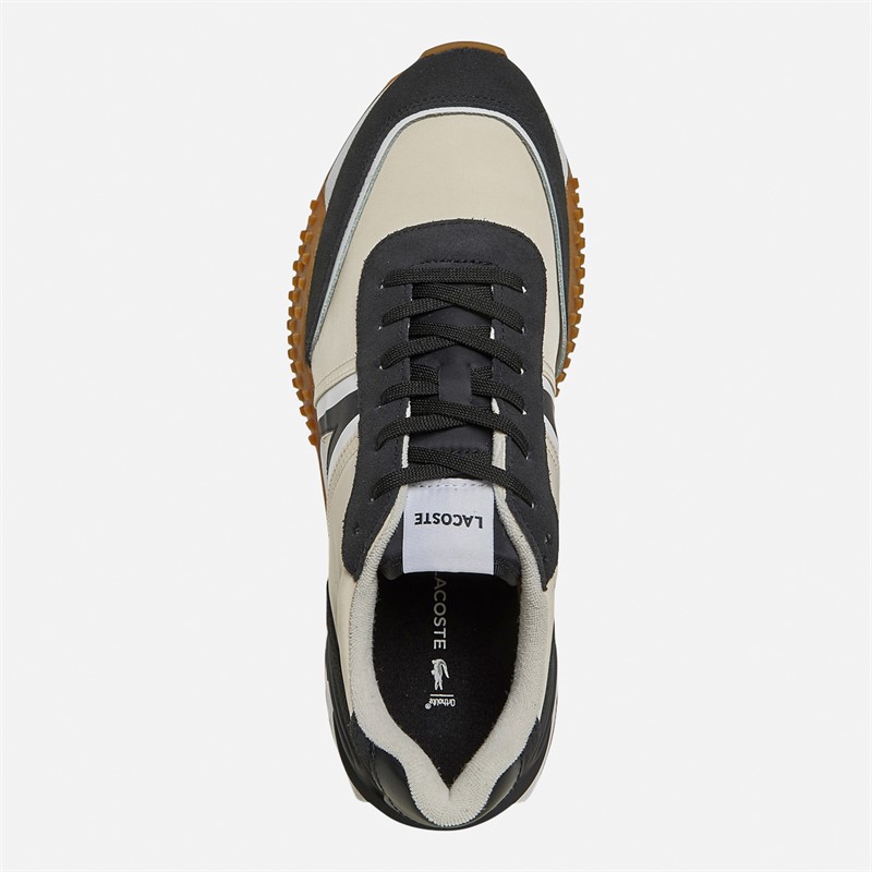 Lacoste Mens L-Spin Deluxe Trainers Black/Off White