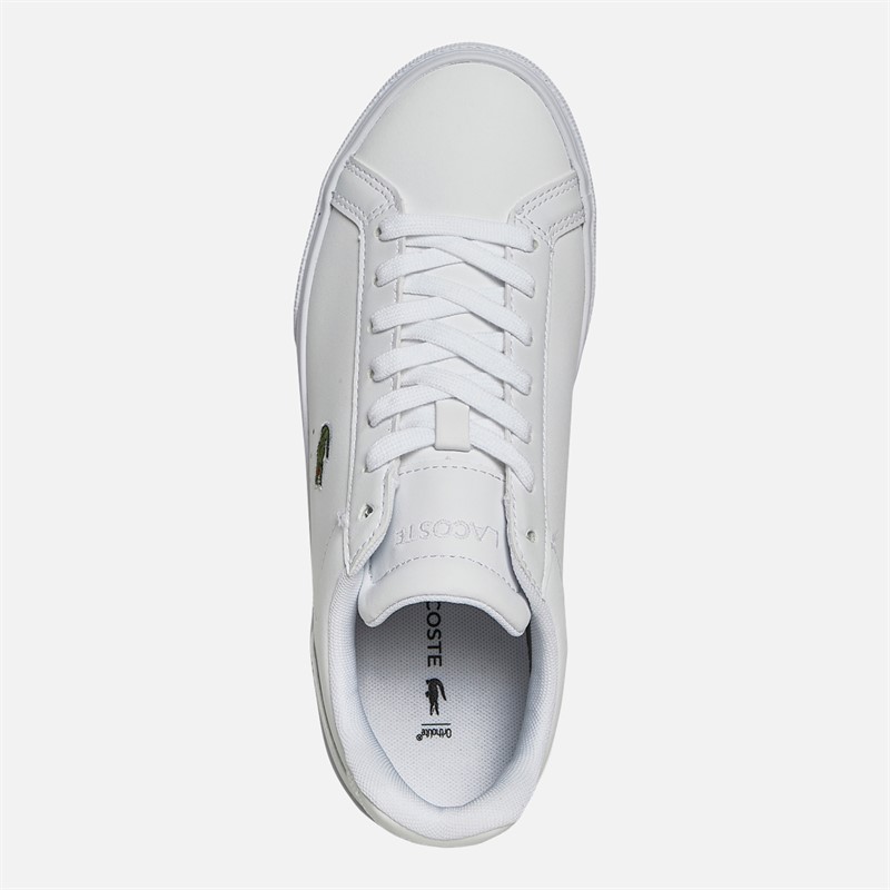 Lacoste Womens Lerond Pro Trainers White/White