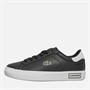 Lacoste Junior Boys Powercourt Trainers Black/White