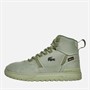 Lacoste Mens T-Clip Winter Mid Trainers Green/Dark Grey