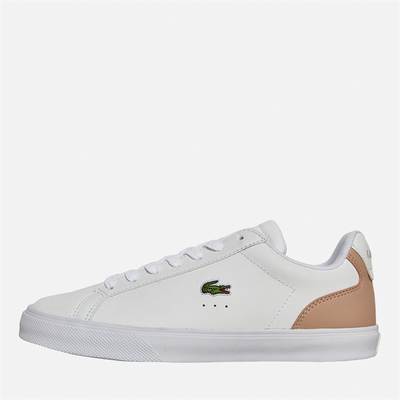 Lacoste Womens Lerond Pro Trainers White/Light Pink