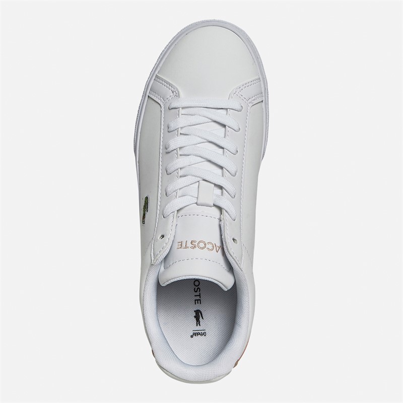 Lacoste Womens Lerond Pro Trainers White/Light Pink