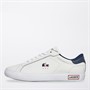Lacoste Mens Powercourt Tri Trainers White/Navy/Red