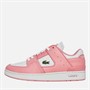 Lacoste Womens Court Cage Trainers Light Pink/White