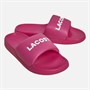 Lacoste Womens Serve Slides 1.0 Pink/White