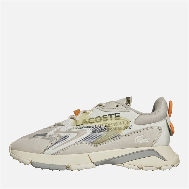 Lacoste Mens L003 Neo Tech Trainers Off White/Off White