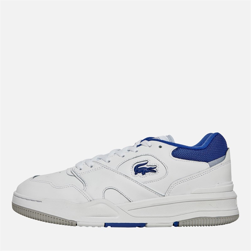 Lacoste Mens Lineshot Trainers White/Blue