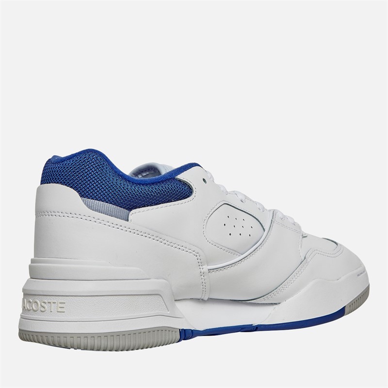 Lacoste Mens Lineshot Trainers White/Blue