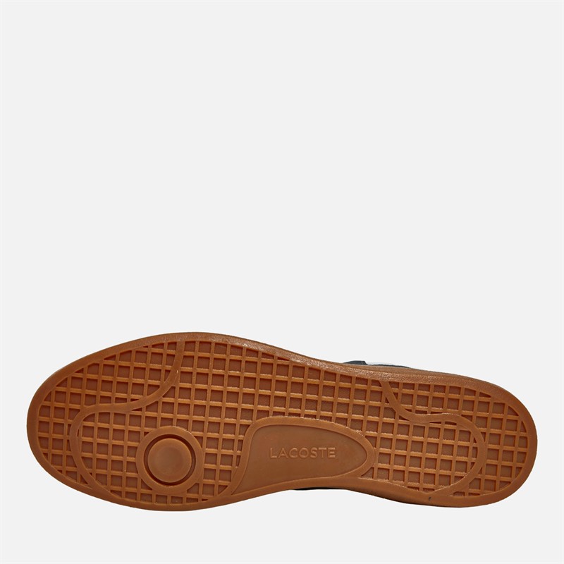 Lacoste Mens Baseshot Trainers Dark Grey/Gum