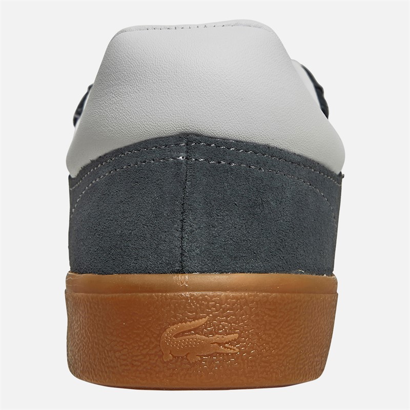 Lacoste Mens Baseshot Trainers Dark Grey/Gum