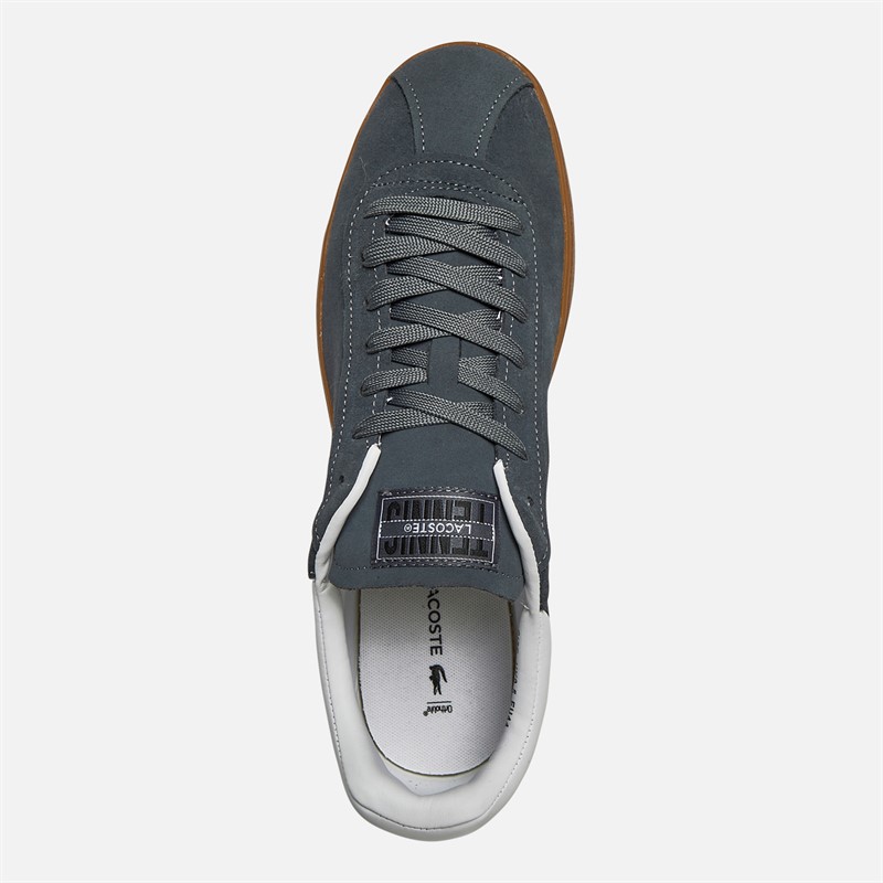 Lacoste Mens Baseshot Trainers Dark Grey/Gum