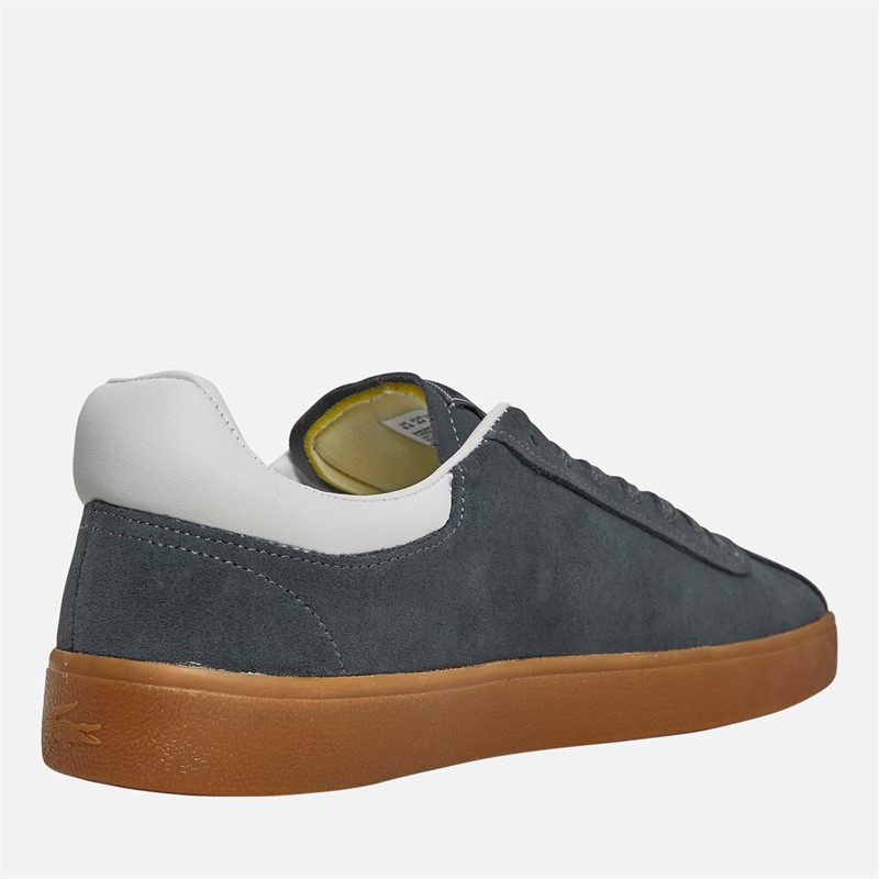 Lacoste Mens Baseshot Trainers Dark Grey/Gum