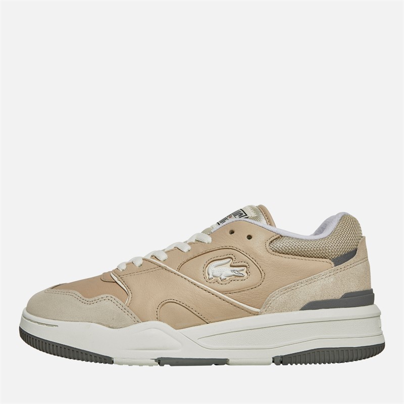 Lacoste Mens Lineshot Trainers Off White/Light Grey
