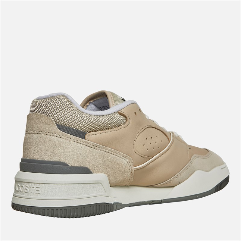 Lacoste Mens Lineshot Trainers Off White/Light Grey