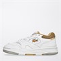 Lacoste Womens Lineshot Trainers White/Light Brown