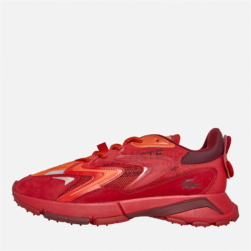 Lacoste Mens L003 Neo Tech Trainers Red/Orange