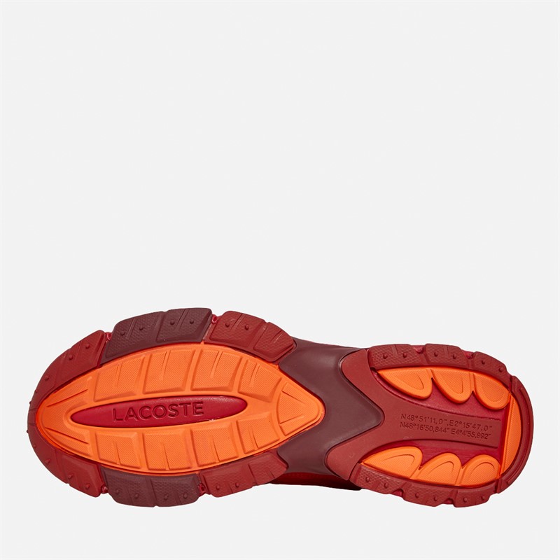 Lacoste Mens L003 Neo Tech Trainers Red/Orange