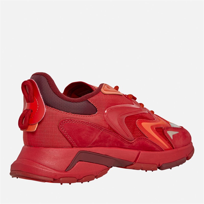 Lacoste Mens L003 Neo Tech Trainers Red/Orange