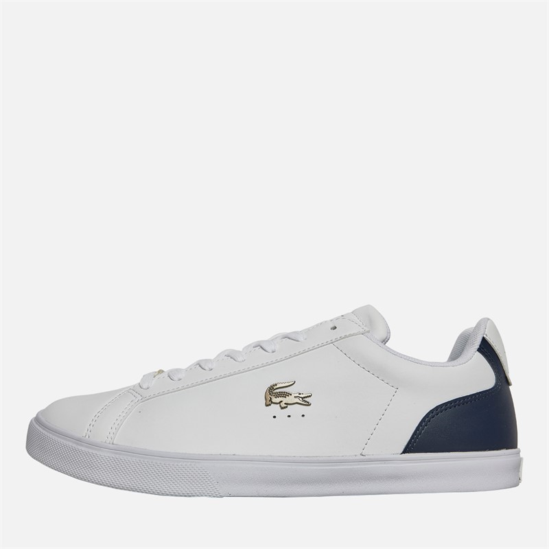 Lacoste Mens Lerond Pro Trainers White/Navy - Size 7