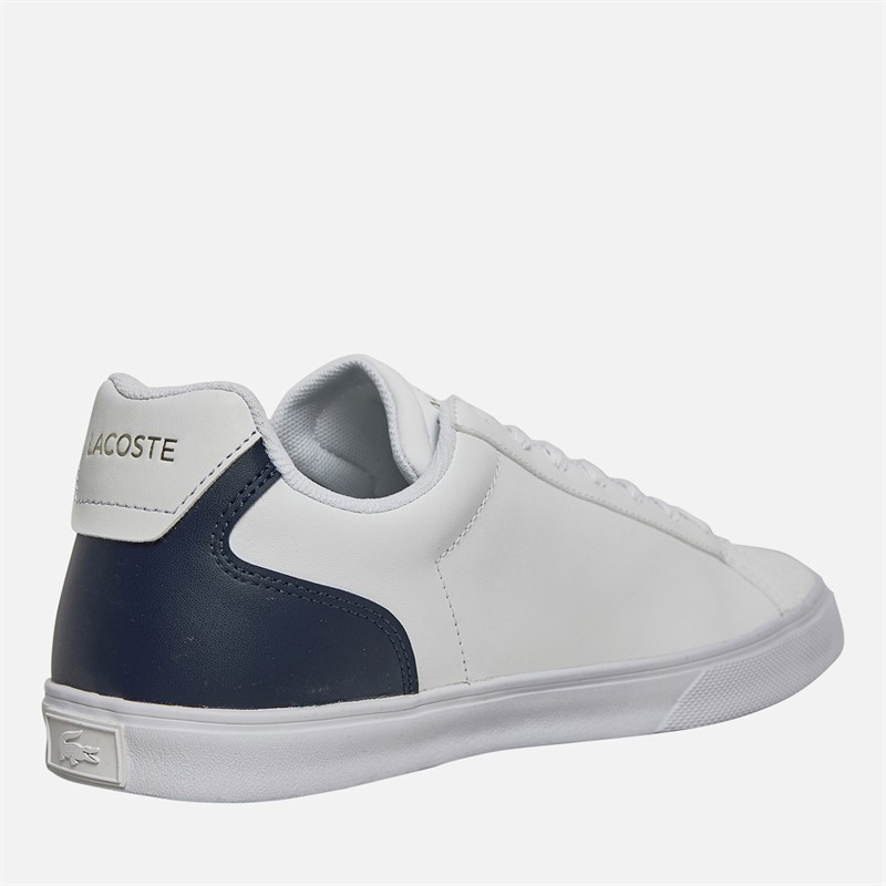 Lacoste Mens Lerond Pro Trainers White/Navy