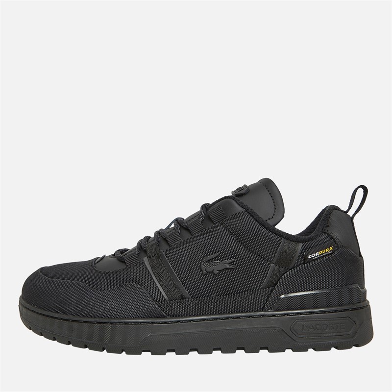 Lacoste Mens T-Clip Winter Trainers Black/Black