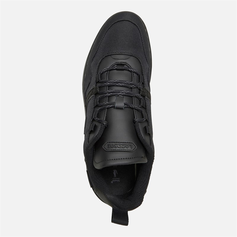 Lacoste Mens T-Clip Winter Trainers Black/Black