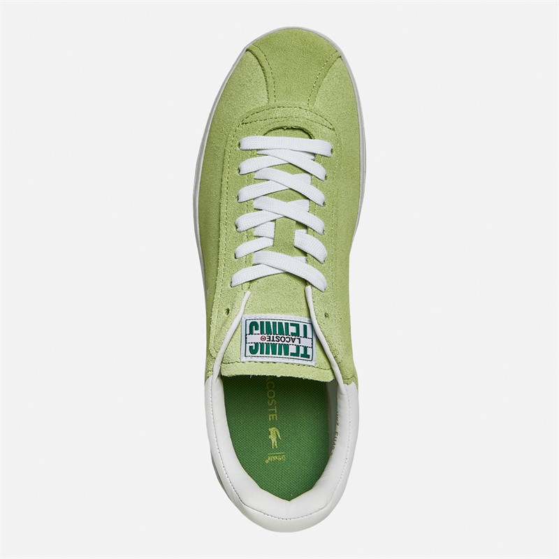 Lacoste Womens Baseshot Trainers Light Green/White
