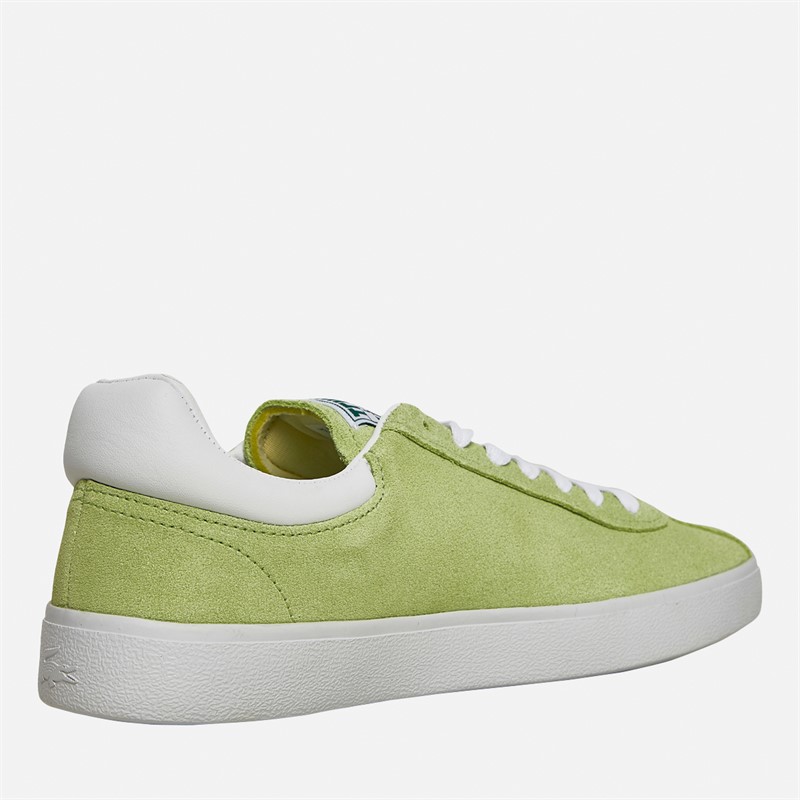 Lacoste Womens Baseshot Trainers Light Green/White