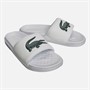 Lacoste Womens Serve Slides Dual White/Dark Green