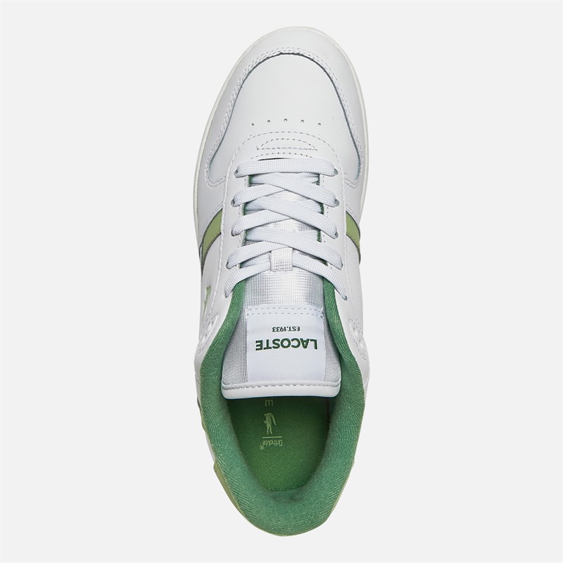 Lacoste Womens T-Clip Set Trainers White/Light Green