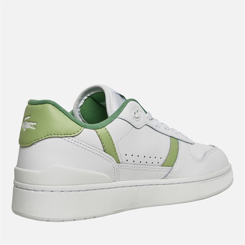 Lacoste Womens T-Clip Set Trainers White/Light Green