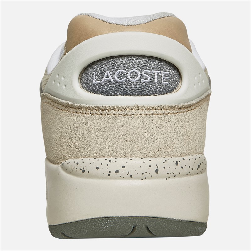 Lacoste Mens Storm 96 Lo Vintage Trainers Off White/Dark Grey