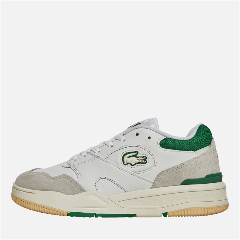 Lacoste Mens Lineshot Trainers White/Green