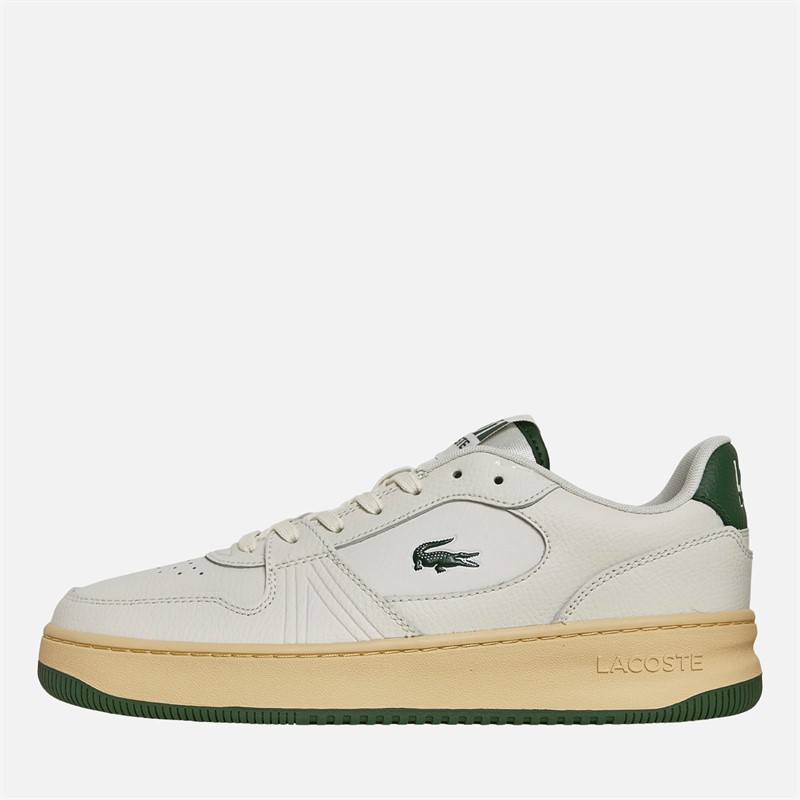 Lacoste Mens L001 Set Trainers Off White/Dark Green