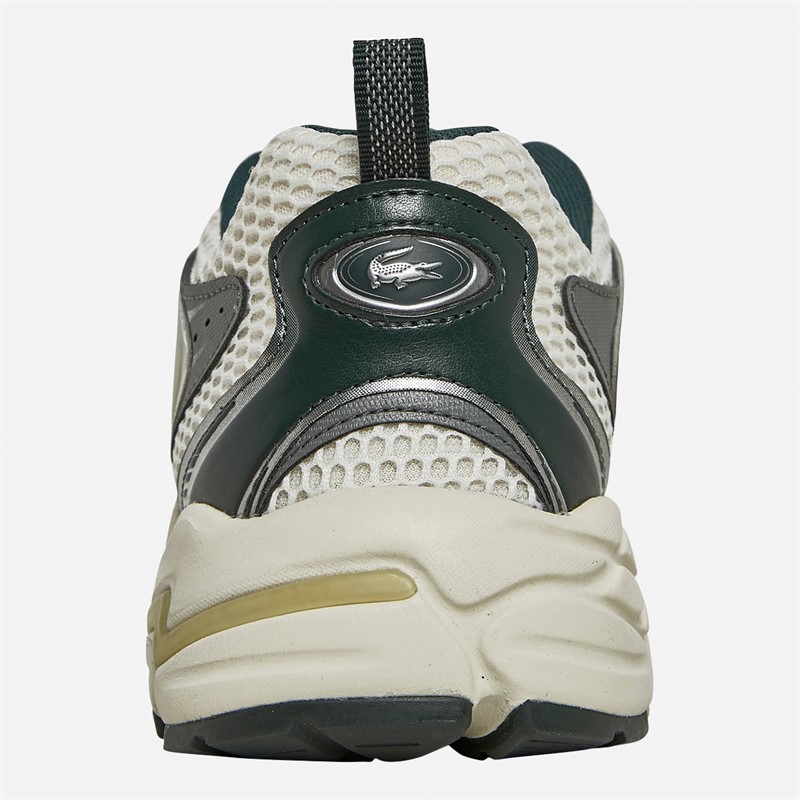 Lacoste Mens Storm 96 2K Trainers Off White/Dark Green