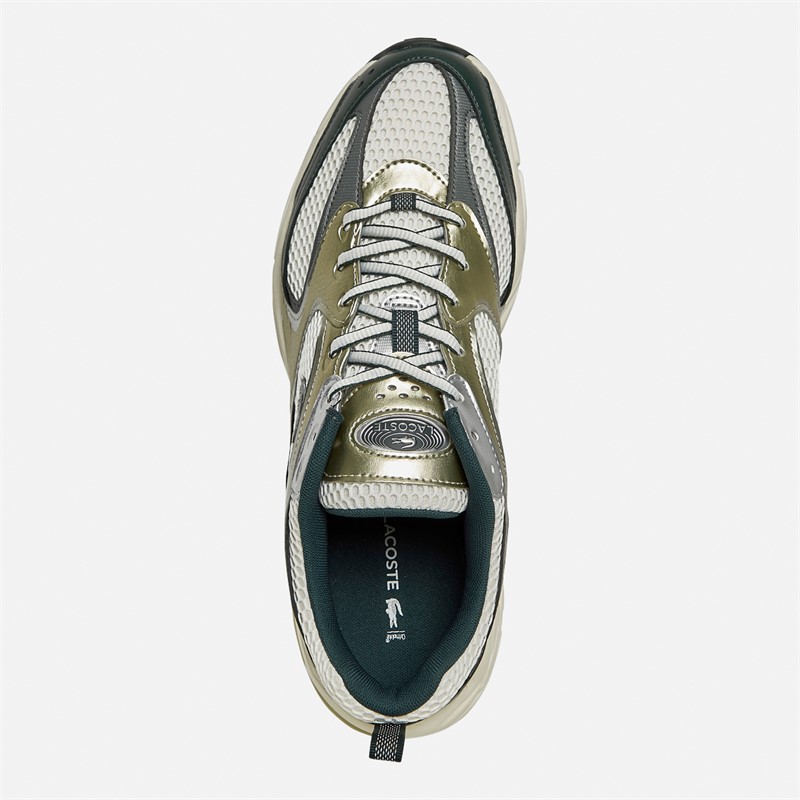 Lacoste Mens Storm 96 2K Trainers Off White/Dark Green