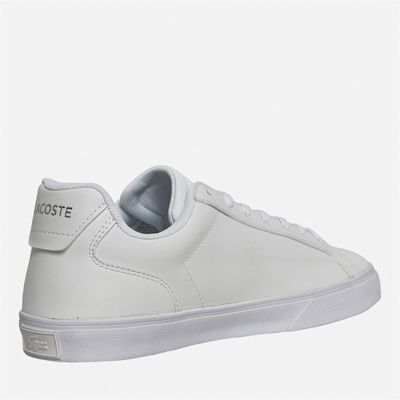 Lacoste Mens Lerond Pro Trainers White/White