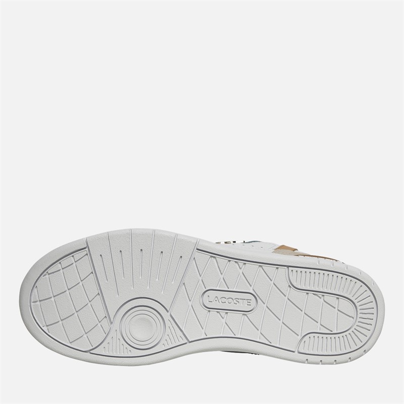 Lacoste Womens T-Clip Set Trainers White/Light Brown