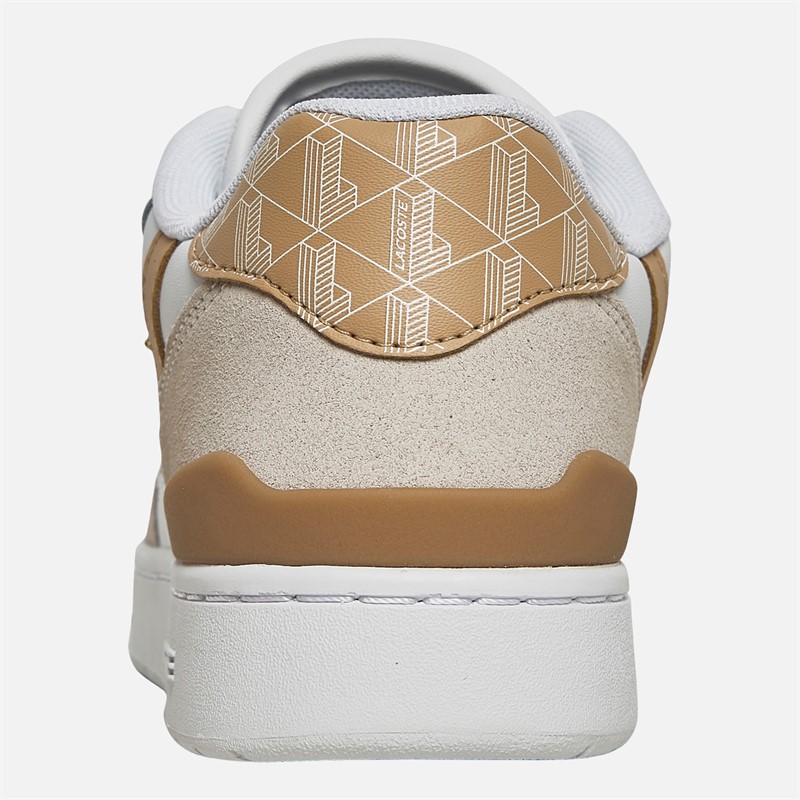 Lacoste Womens T-Clip Set Trainers White/Light Brown