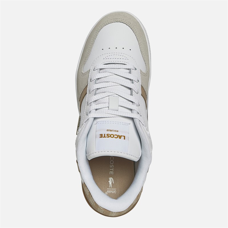 Lacoste Womens T-Clip Set Trainers White/Light Brown