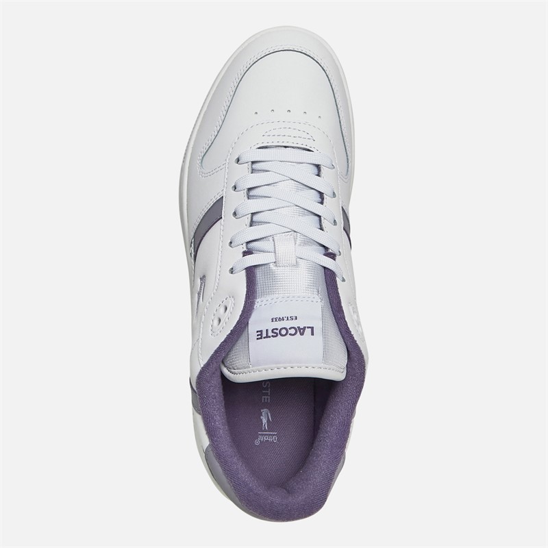Lacoste Womens T-Clip Set Trainers White/Light Purple