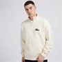 Lacoste Mens High Neck 1/4 Zip Sweatshirt Ecru