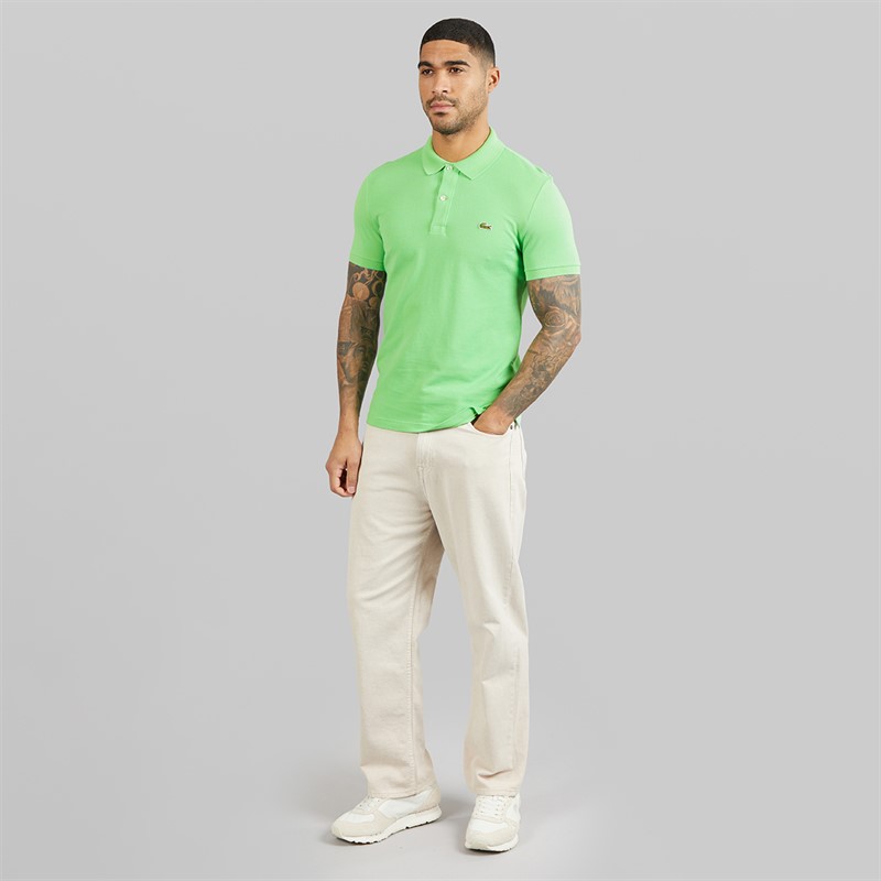 Lacoste Mens Slim Fit Polo Shirt Shirt Green