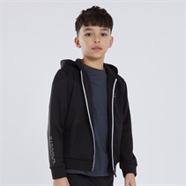 Lacoste Junior Boys Zip Hoodie Black