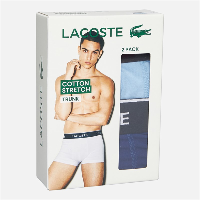 Lacoste Mens Two Pack Boxer Trunks 8LC